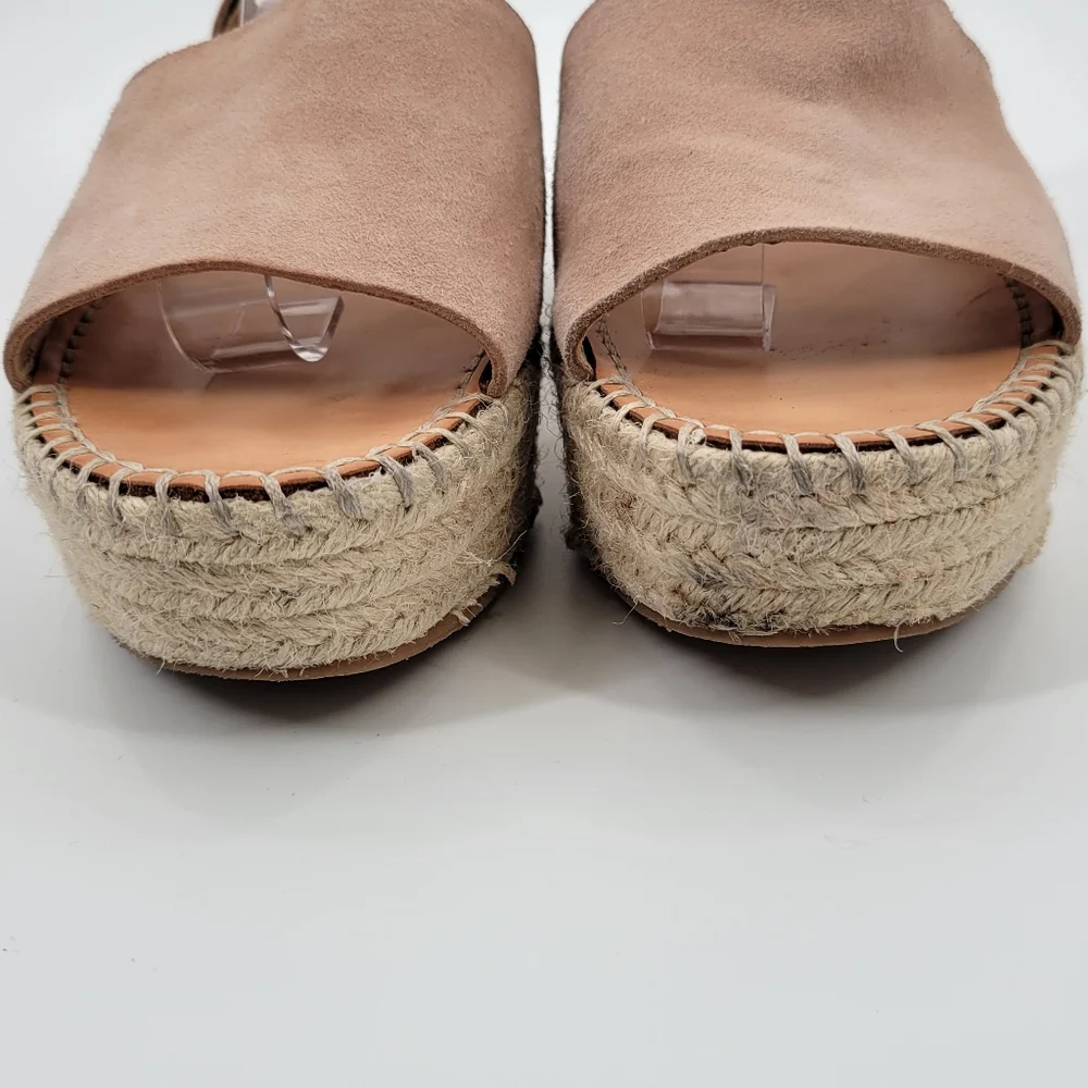 Dolce Vita Suede Leather Wedge Sandal Espadrilles 8.5